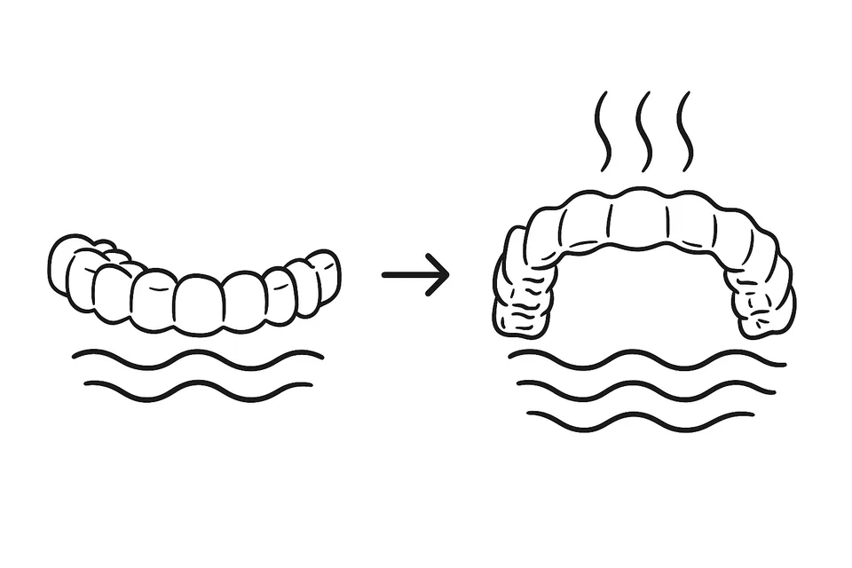 Shape-memory clear aligner